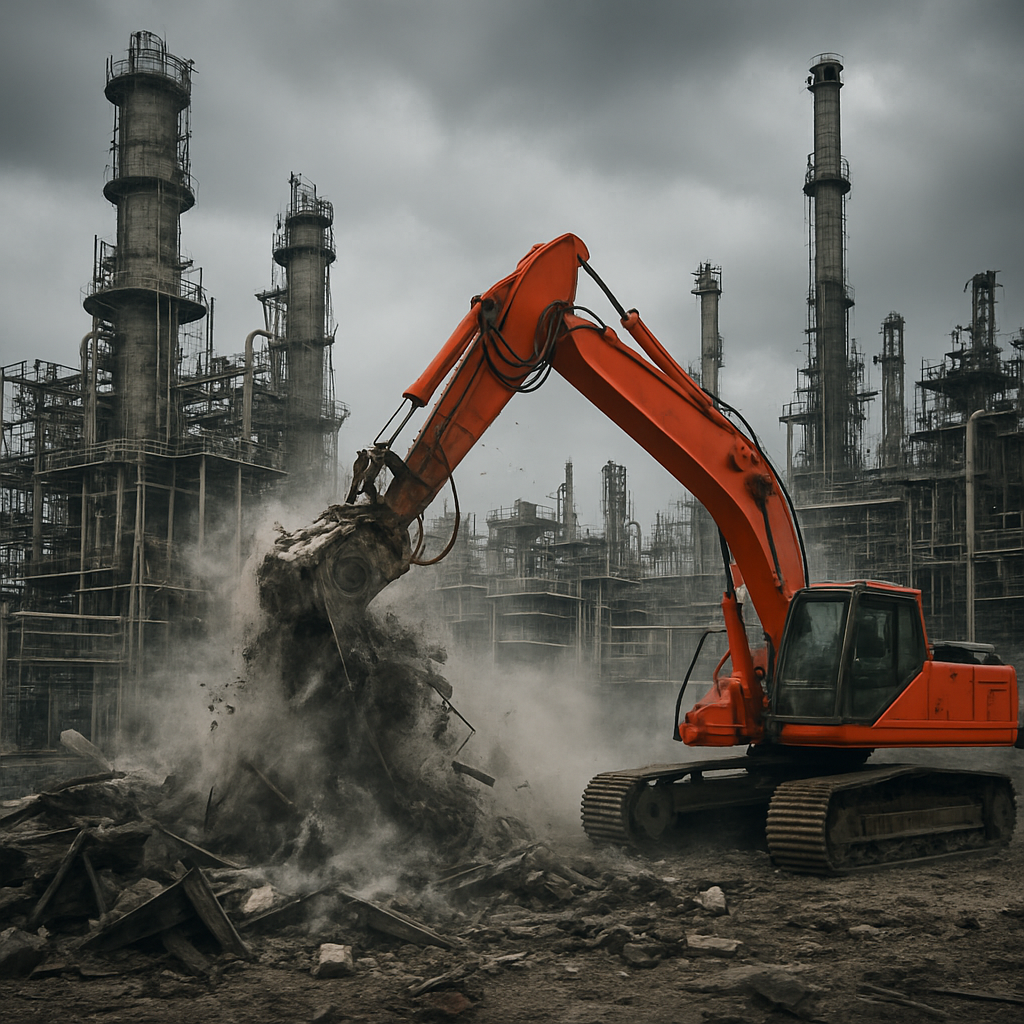 Companie de profil pentru demolarea obiectelor industriale și periculoase
